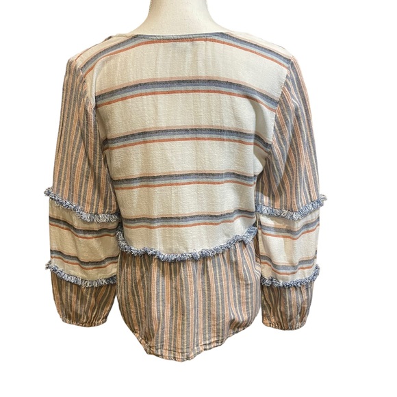 American Eagle Boho Striped Peasant Shirt. Size M. - Picture 3 of 6